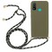 Protective Cover For Huawei P smart 2020 Wheat Straw Material + TPU Protective Case with Lanyard (Army Green)