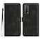 Protective Cover For Huawei Enjoy 20 SE 4G Heart Pattern Skin Feel Leather Phone Case (Black)