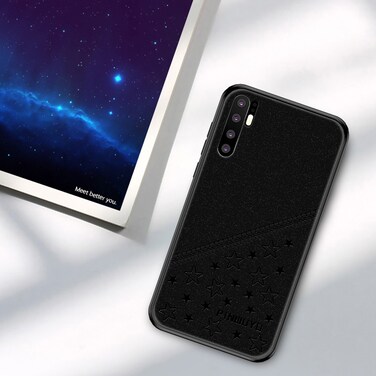 Protective Cover PINWUYO Full Coverage Waterproof Shockproof PC+TPU+PU Case for Huawei P30 Pro  (Black)