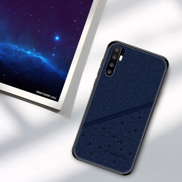 Protective Cover PINWUYO Full Coverage Waterproof Shockproof PC+TPU+PU Case for Huawei P30 Pro  (Blue)