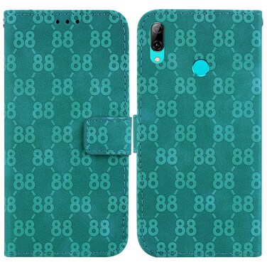 Protective Cover For Huawei P smart 2019 /Honor 10 Lite Double 8-shaped Embossed Leather Phone Case (Green)
