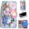 Protective Cover For Huawei P20 Lite / nova 3e Coloured Drawing Cross Texture Horizontal Flip PU Leather Case with Holder &amp; Card Slots &amp; Wallet &amp; Lanyard (Light Pink Bouquet)