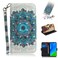 Protective Cover For Huawei P smart 2020 3D Painted Pattern Magnetic Attraction Horizontal Flip Leather Case with Holder &amp; Card Slot &amp; Wallet &amp; Lanyard (Peacock Wreath)