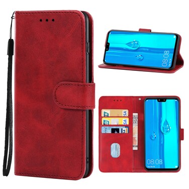Protective Cover For Huawei Y9 2019 / Enjoy 9 Plus Leather Phone Case (Red)