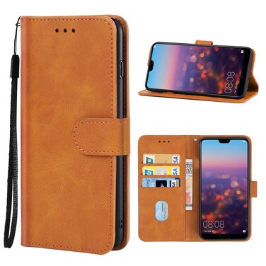 Protective Cover For Huawei P20 Pro Leather Phone Case (Brown)