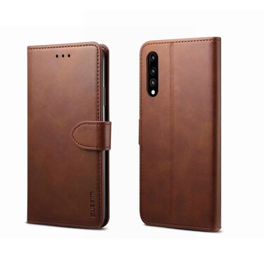 Protective Cover For Huawei P20 Pro GUSSIM Business Style Horizontal Flip Leather Case with Holder &amp; Card Slots &amp; Wallet (Brown)