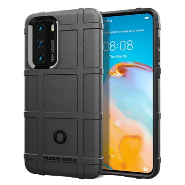 Protective Cover For Huawei P40 Pro Full Coverage Shockproof TPU Case (Black)