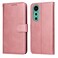 Protective Cover For Huawei nova 12 Classic Calf Texture Flip Leather Phone Case (Rose Gold)