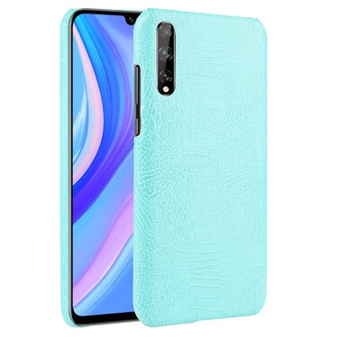 Protective Cover For Huawei P Smart S Shockproof Crocodile Texture PC + PU Case (Light green)