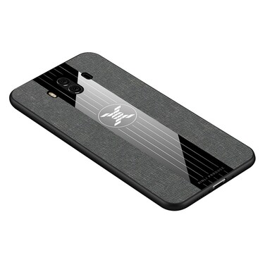 Protective Cover For Huawei Mate 10 Pro XINLI Stitching Cloth Textue Shockproof TPU Protective Case (Grey)