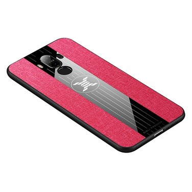 Protective Cover For Huawei Mate 9 XINLI Stitching Cloth Textue Shockproof TPU Protective Case (Red)