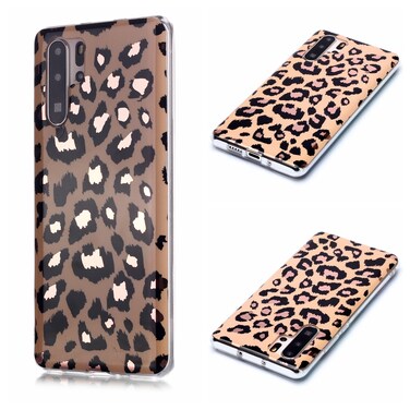 Protective Cover For Huawei P30 Pro Plating Marble Pattern Soft TPU Protective Case (Leopard)