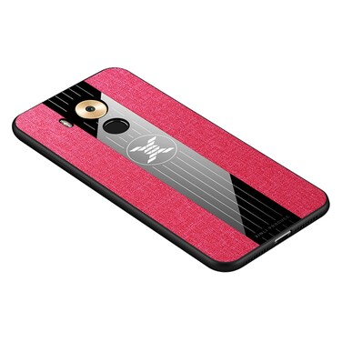 Protective Cover For Huawei Mate 8 XINLI Stitching Cloth Textue Shockproof TPU Protective Case (Red)