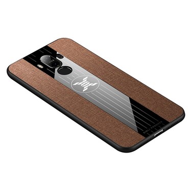 Protective Cover For Huawei Mate 9 XINLI Stitching Cloth Textue Shockproof TPU Protective Case (Brown)