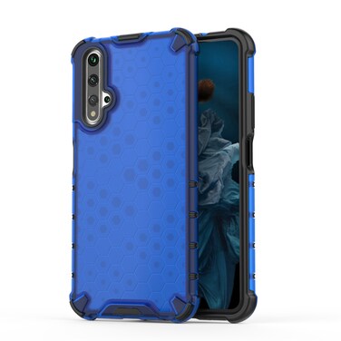 Protective Cover For Huawei Nova 5T Shockproof Honeycomb PC + TPU Case (Blue)