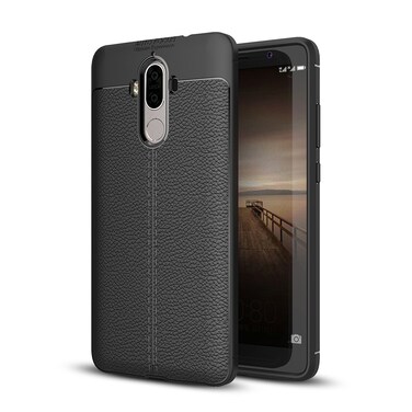 Protective Cover For Huawei  Mate 9 Litchi Texture Full Coverage TPU Protective Back Cover Case  (Black)