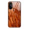 Protective Cover For Huawei nova 8 Pro 5G Wood Grain Glass Protective Case (Light Brown)