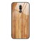 Protective Cover For Huawei Maimang 6 Wood Grain Glass Protective Case (Yellow)