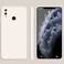 Protective Cover For Huawei Enjoy 9 Plus Solid Color Imitation Liquid Silicone Straight Edge Dropproof Full Coverage Protective Case (White)