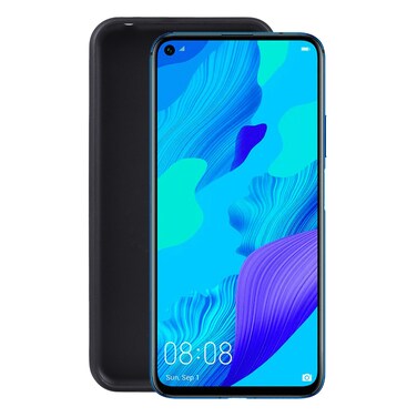 Protective Cover TPU Phone Case For Huawei Nova 5T (Full Matte Black)