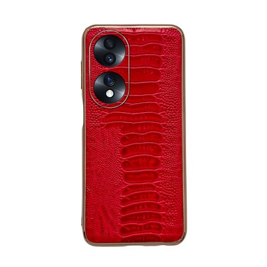 Protective Cover For Hono 70 Genuine Leather Weilai Series Nano Plating Phone Case (Red)