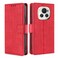 Protective Cover For Honor Magic6 5G Skin Feel Crocodile Magnetic Clasp Leather Phone Case (Red)