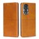 Protective Cover For Honor 80 Cow Texture Magnetic Horizontal Flip Leather Phone Case (Light Brown)