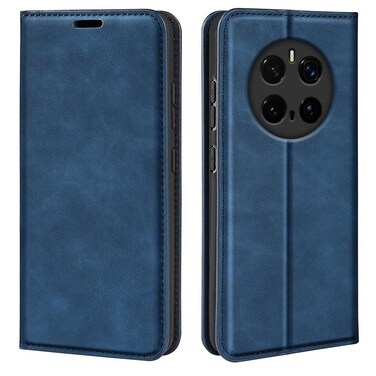 Protective Cover For Honor Magic7 5G Retro-skin Magnetic Suction Leather Phone Case (Dark Blue)