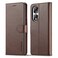 Protective Cover For Honor 90 Pro LC.IMEEKE Calf Texture Leather Phone Case (Coffee)