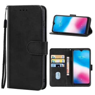 Case Cover Leather Phone Case For Alcatel 3L 2020(Black)