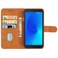 Case Cover Leather Phone Case For Alcatel 3C 2018(Brown)