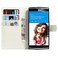 Case Cover For Alcatel One Touch Flash 2 Litchi Texture Horizontal Flip Leather Case with Magnetic Buckle &amp; Holder &amp; Card Slots &amp; Wallet(White)