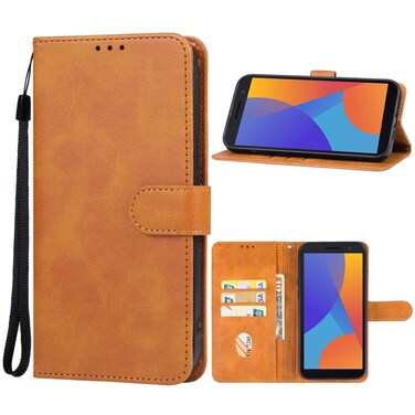 Case Cover For Alcatel 1 Ultra Leather Phone Case(Brown)