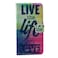 Case Cover Live the Life You Love Pattern Horizontal Flip Leather Case with Card Slots &amp; Wallet &amp; Holder for Alcatel OneTouch Pop C9
