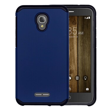 Case Cover For Alcatel Fierce 4 Corselet TPU + PC Combination Back Case(Dark Blue)