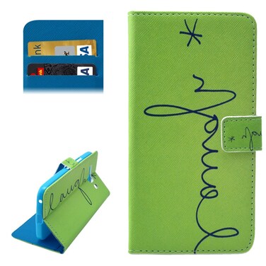 Case Cover Writing Pattern Horizontal Flip Leather Case with Card Slots &amp; Wallet &amp; Holder for Alcatel OneTouch Pop C9