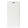 Case Cover For Alcatel 3C Litchi Texture Horizontal Flip Leather Case with Wallet &amp; Holder &amp; Card Slots(White)
