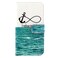 Case Cover Letters Hanging on the Sea Pattern Cross Texture Leather Case with Holder &amp; Card Slots for Alcatel One Touch Pop C7