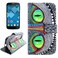 Case Cover Owl Pattern Cross Texture Leather Case with Holder &amp; Card Slots for Alcatel One Touch Pop C7