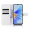 Case Cover For OPPO A17 Diamond Texture Leather Phone Case(White)