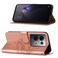 Case Cover For OPPO Reno8 Pro+ Embossed Butterfly Flip Leather Phone Case(Rose Gold)