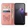 Case Cover For OPPO Reno8 Pro+ Embossed Butterfly Flip Leather Phone Case(Rose Gold)