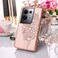 Case Cover For OPPO Reno8 Pro+ Embossed Butterfly Flip Leather Phone Case(Rose Gold)