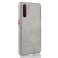 Case Cover For OPPO A91 Shockproof Litchi Texture PC + PU Case(Gray)