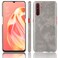 Case Cover For OPPO A91 Shockproof Litchi Texture PC + PU Case(Gray)