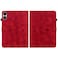 Case Cover For Xiaomi Redmi Pad Pro 12.1 Lily Embossed Leather Tablet Case(Red)