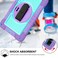 Case Cover For Xiaomi Redmi Pad 10.61 360 Degree Rotation PC Contrast Silicone Tablet Case(Purple + Mint Green)