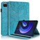 Case Cover For Xiaomi Pad 6 Max 2023 Life Tree Series Horizontal Flip Leather Tablet Case(Lake Blue)