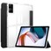 Case Cover For Xiaomi Redmi Pad 10.6 3-Fold Clear Back Cover Leather Smart Tablet Case(Black)