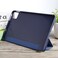 Case Cover For Xiaomi Pad 7 / Pad 7 Pro Three-fold Holder Flip Tablet Leather Case(Dark Blue)